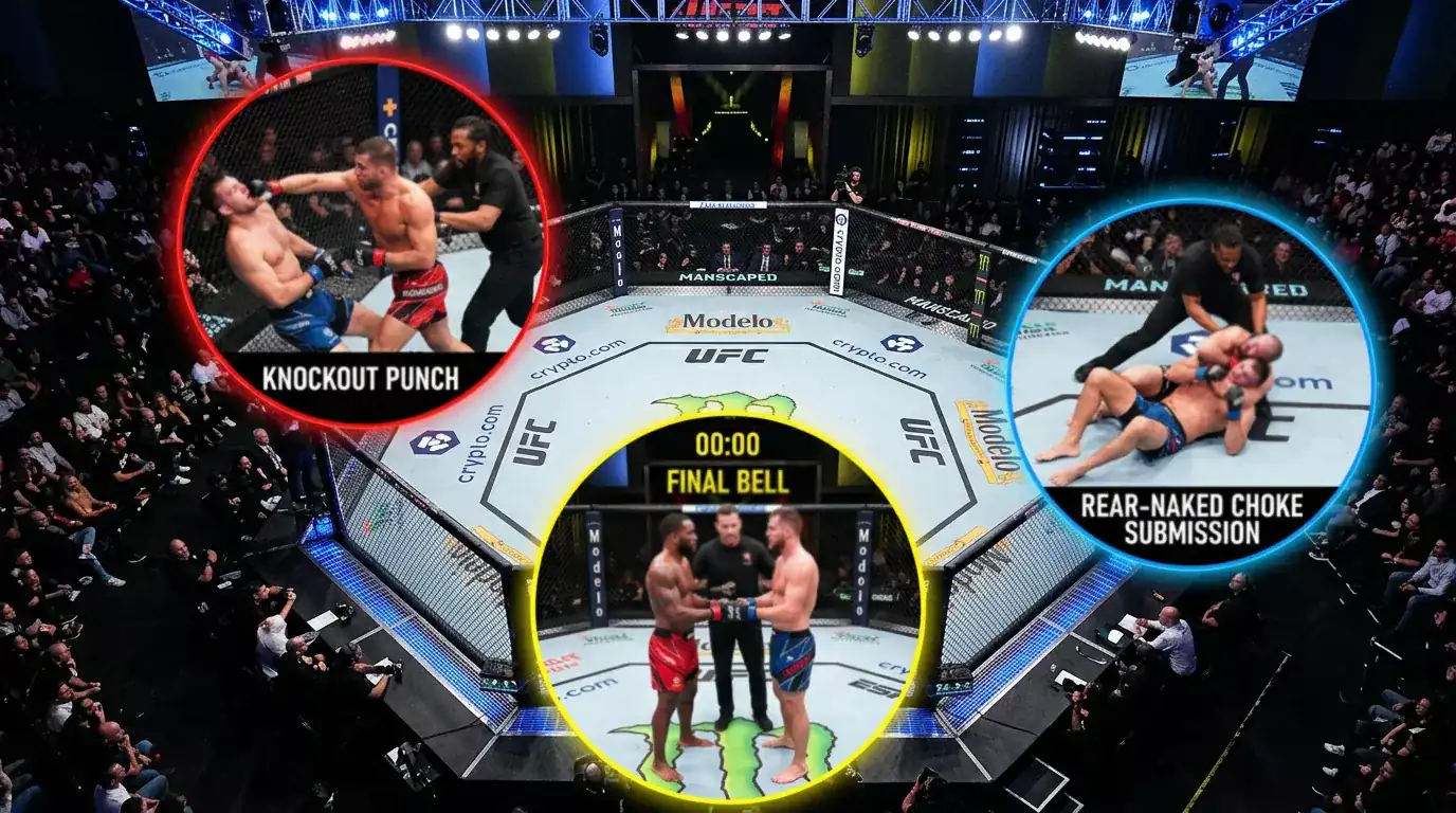 Apuestas Método de Victoria UFC: KO, Sumisión o Decisión